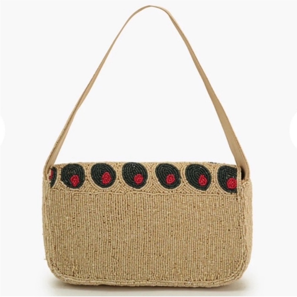 Viral Olive Beaded Shoulder Bag America & Beyond - Picture 2 of 5